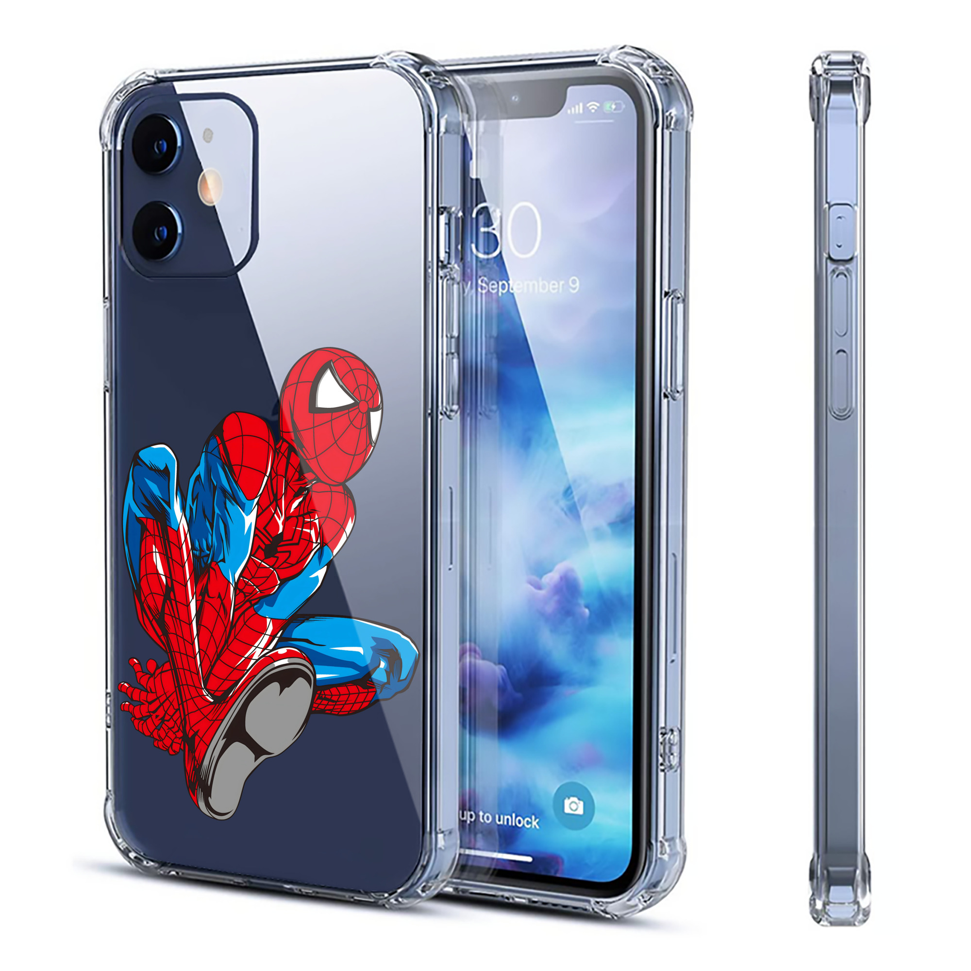 （画像用） アベンジャーズ The Avengers 【iPhone 12シリーズ対応】透明スマホケース（クリアソフトケース）